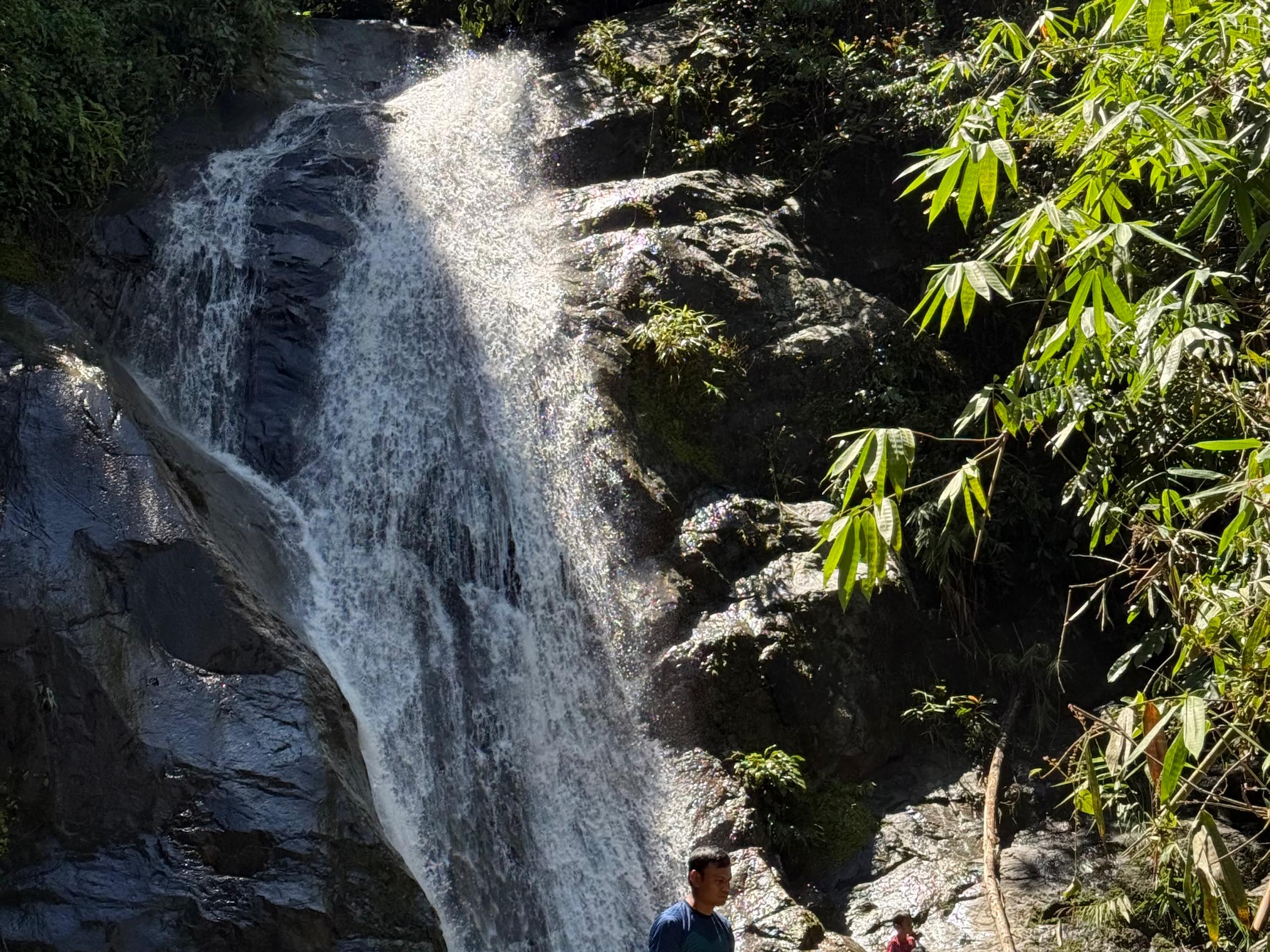 Hiking to waterfall